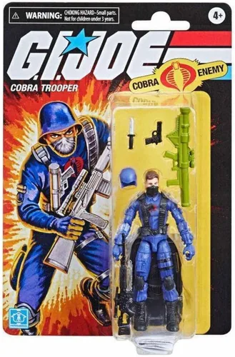 Vista 2 de G.I. Joe Retro Cobra Trooper (Cobra Enemy) - Figura de acción exclusiva de 3.75 pulgadas