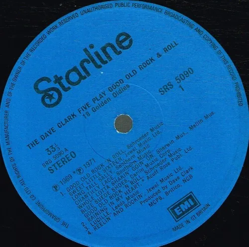 Vista 3 de The - Play Good Old Rock & Roll - 18 Golden Oldies - Starline - SRS 5090
