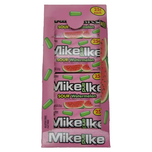 Vista 8 de Mike y Ike Mega Mix 10 Sabores Caramelos Masticables con Sabor a Frutas 5 Oz Caja de Teatro, Surtidos de Frutas, 12 Unidades Frutas surtidas, 12