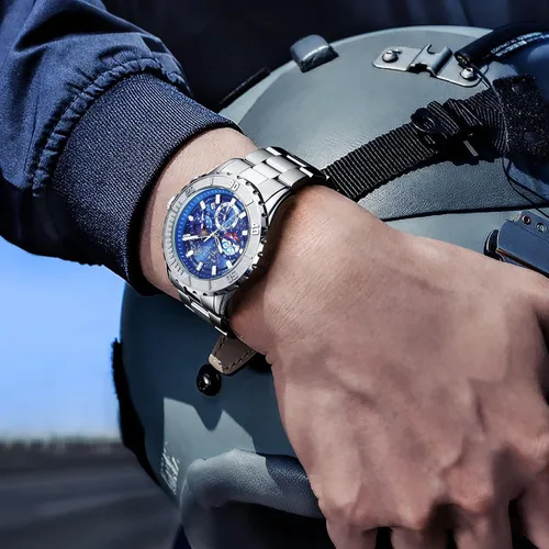 Vista 9 de FEICE Reloj FK131 - Exquisito reloj con fondo celeste y función de temporización..