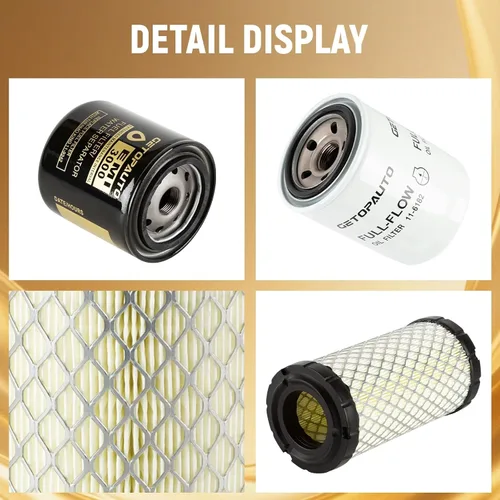 Vista 5 de GETOPAUTO 11-6182 11-9059 11-9342 Kit de mantenimiento del filtro de aire de combustible de aceite compatible con Thermo King Tripac APU o Evolution