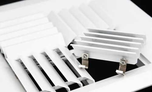 Vista 7 de HVAC Premium Rejilla de aire HVAC de techo ajustable de aluminio extruido de 18 '' de ancho x 18 '' de alto – intercambiable: 1 vía