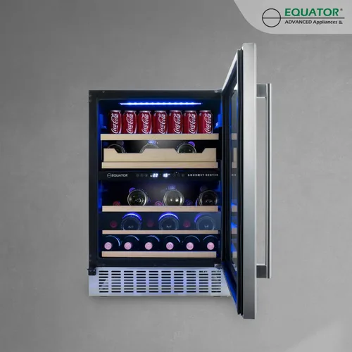 Vista 4 de Equator Luxury Hybrid Dual Zone Gourmet Center 43 Botellas+Latas+Fine Foods 110V