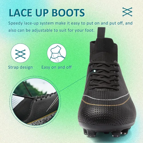 Vista 5 de Unisex-Adult Cleats,high Top
