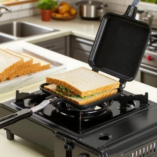 Vista 7 de Cididu Sandwichera caliente, tostadora de sándwich a la parrilla