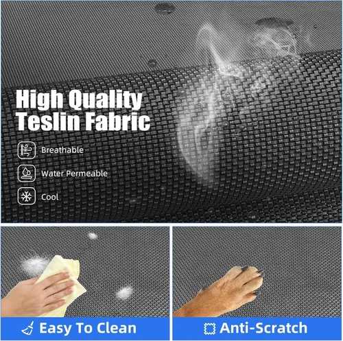 Vista 6 de Simple Trending Cama Elevada para Perros Grandes, Cuna Elevada Refrescante para Perros con Refuerzos, Cama Transpirable para Mascotas