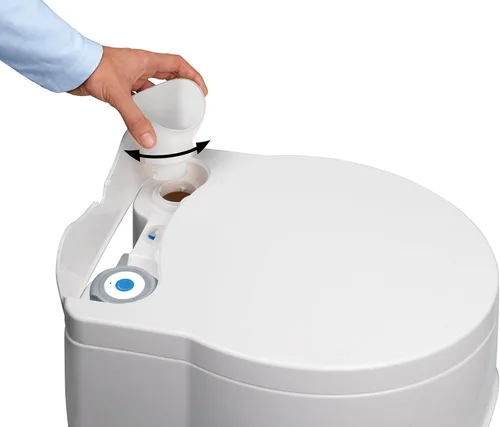 Vista 5 de Inodoro portátil de Thetford 92360 Porta Potti 550E curveado Gris