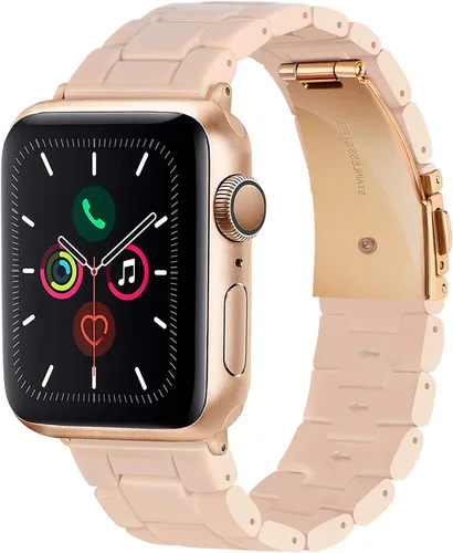 Vista 16 de HOPO Compatible With Apple Watch Band Thin Lightweight Resin Strap Bracelet Fashion Wristband Replacement For iWatch Bands Series Ultra 11 10 9 8 7