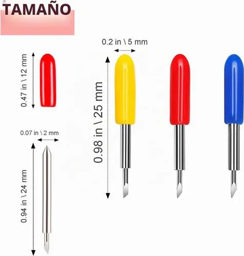 Vista 3 de THANMAO 40 cuchillas de repuesto compatibles con máquinas de corte Explore Air 2/Air 3/Maker/Maker 3/4, incluye 40 cuchillas de corte profundo