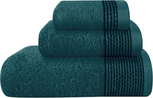 Vista 14 de Belizzi Home Juego de 3 toallas de algodón ultra suave, contiene una toalla de baño de 28 x 55 pulgadas, una toalla de mano de 16 x 24 pulgadas y un