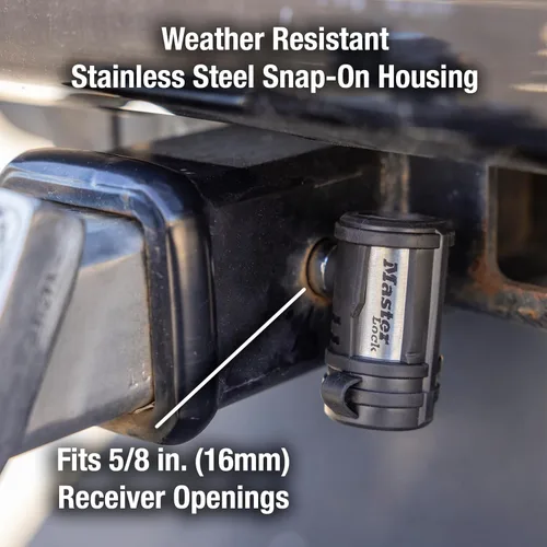 Vista 6 de Master Lock 1480DAT Stainless Steel Receiver Lock for 5/8 in. Receiver Hole