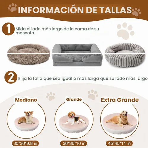 Vista 6 de Fundas de cama para perro, lavables para cama redonda y dona, 100% impermeables, suaves y silenciosas, para cama de perro, 30 x 30 x 9.8 pulgadas