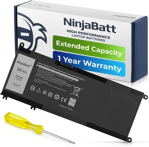 Vista 8 de Batería NinjaBatt para Dell WDX0R P69G Inspiron 15/13 5000/7000 Series 5570 5567 7579 5578 5568 7569 5579 5565 7573 7378 5378 7368 5379 5368 7375