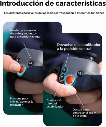 Vista 5 de MOVMAX Mando a distancia inalámbrico para DJI Osmo Pocket 4/3/2