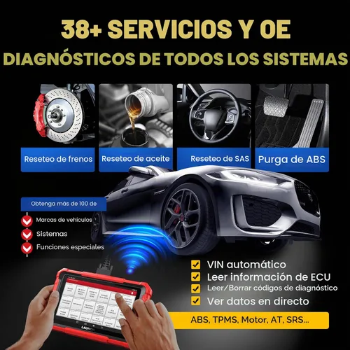 Vista 5 de Launch X431 Pros Elite 2024 Herramienta de escaneo bidireccional, más de 37 servicios, codificación ECU, diagnóstico de sistema completo todo