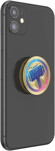 Vista 3 de PopSockets - Agarre para teléfono con soporte expandible, agarre adhesivo, esmalte - Mighty Thor