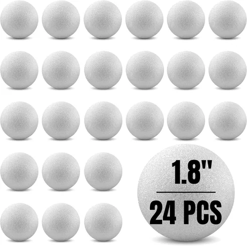 Vista 35 de Hygloss Bolas redondas de espuma para manualidades 6 piezas de espuma blanca de 3.8 pulgadas (XPS) para artes, pequeñas bolas de espuma