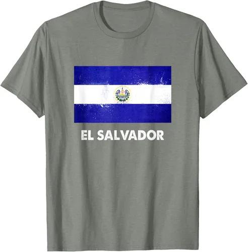 Vista 29 de Camiseta de la bandera de El Salvador Camiseta salvadoreña