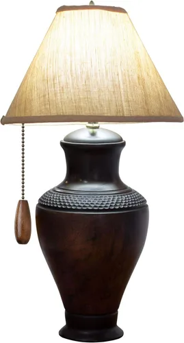 Vista 7 de Boao Extensor de cadena de ventilador de techo, 4 piezas, adornos de extensión de cadena de madera para lámpara de techo (color nogal)