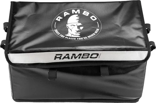 Vista 2 de Rambo Bikes - Bolsa térmica portátil grande, color negro