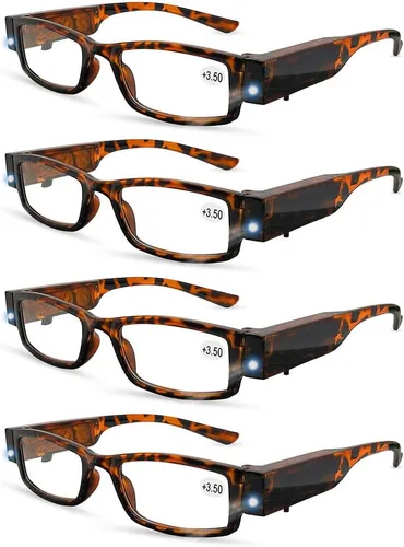 Vista 11 de Gafas de lectura con luces LED lectores con luces Lector de lupa +59.1 in