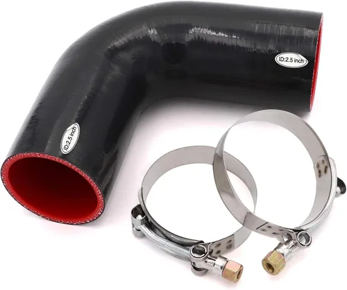Vista 10 de Acoplador de codo de 90 grados de manguera de silicona de goma Taukealugs de 1 1/4 pulgadas (32 mm) para intercooler de refrigerante, entrada
