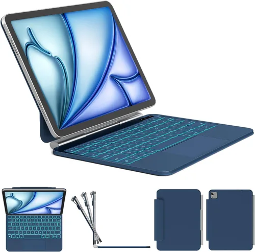 Vista 14 de Funda para teclado para iPad Air 11/Pro 11 (1-4), trackpad de Negro