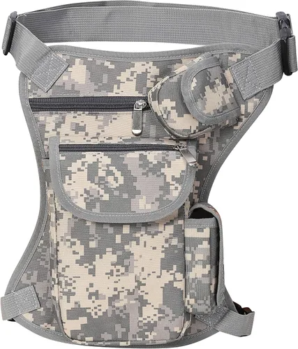 Vista 15 de SEALINF Riñonera de lona Riñonera Racing Drop Leg Bag Motocicleta Bolsa al aire libre