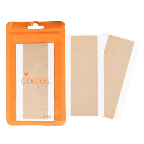Vista 20 de DOORES Cinta para Extensiones de Cabello 72 Lengüetas y Herramienta Raspadora Removedora con 10 Cuchillas de Repuesto de Plástico, Cinta de Repuesto
