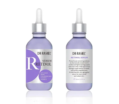 Vista 6 de Dr Rashel Vitamina C, retinol y ácido hialurónico completo de suero facial hidratante reparador, tamaño (1.01 oz x paquete de 3 sueros faciales)