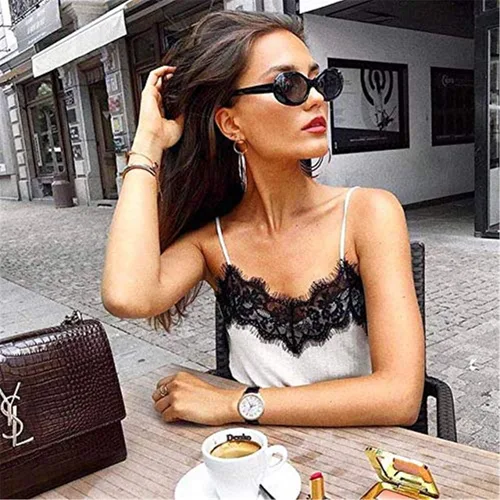 Vista 2 de Laurinny Gafas de sol auténticas Clout Bold Oval Retro Mod Kurt Cobain Clout Round Lens