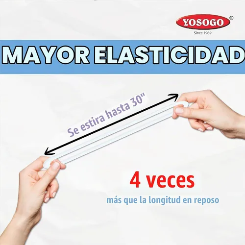 Vista 4 de YOSOGO Bandas de goma extra grandes de 8 pulgadas, paquete de 30 bandas elásticas postales de goma natural gruesas, bandas elásticas biodegradables