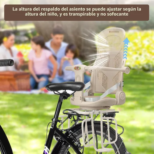 Vista 2 de Kid's Bike seat Rear Child Carrier Bike Chair for Bicycle Kids seat for Children 2~4 Years,Weight 55 lbs