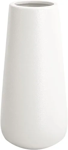 Vista 11 de Jarrón de cerámica negro mate de 11 pulgadas de alto para flores y hierba de pampas, jarrones decorativos de estilo rústico clásico para decoración