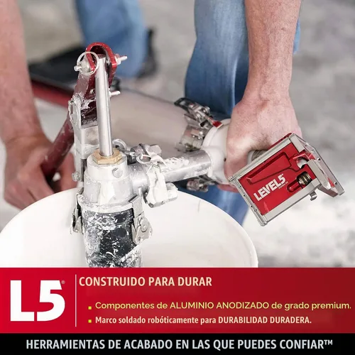 Vista 6 de LEVEL5 Acabador de Esquinas de 2.5 Pulgadas/Cabezal Angular Acabe Profesionalmente las Juntas de Esquina para Paneles de Yeso, Sheetrock