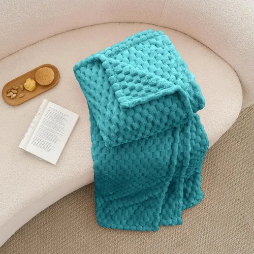 Vista 164 de BEDELITE Manta de forro polar para sofá y cama, manta decorativa de jacquard 3D de almendra, súper suave y acogedora, manta mullida cálida adecuada