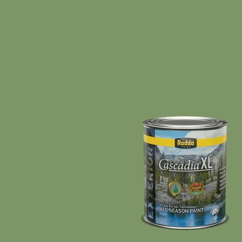 Vista 128 de Rodda Paint CASCADIA XL - Pintura satinada e imprimación para exteriores en uno, cuarto de galón, Aimee