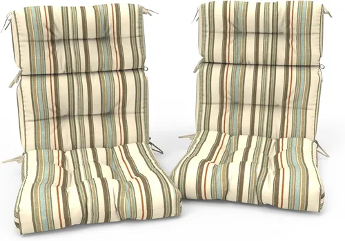 Vista 37 de Cojines para sillas de patio con respaldo alto para exteriores, cojines Adirondack para jardín, porche, hogar, oficina, uso en sillas, 44 x 22 x 4
