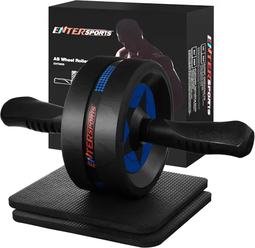 Vista 9 de Ab Roller Wheel for Abs Workout with 2 Knee Pads for Home Gym