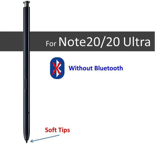 Vista 3 de Note 20 S Pen - Lápiz capacitivo de repuesto compatible con Galaxy Note 20 Note 20 Ultra 5G S Pen + puntas/puntas + pasador de expulsión (negro)