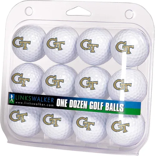 Vista 10 de LinksWalker Bolas de golf universitarias 12 bolas de regalo, tamaño reglamentario, bolas de 2 piezas