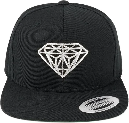 Vista 2 de Flexfit - Gorra de visera plana bordada con diamante