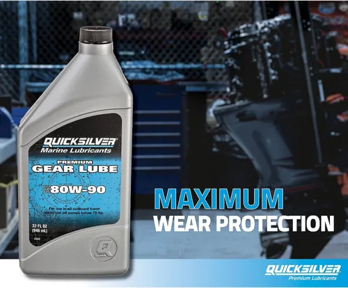 Vista 5 de Quicksilver de Mercury Marine Lubricante para marchas premium 80W-90, para motor marino, 32 onzas.