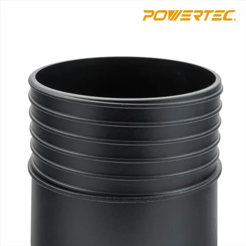 Vista 4 de POWERTEC 70286 Adaptador de conexión rápida de 5 pulgadas, tornillos de extremo roscado en manguera flexible de 5 pulgadas de diámetro