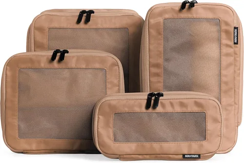 Vista 19 de Aerotrunk Cubos de embalaje de compresión para viajes, paquete de 2, beige
