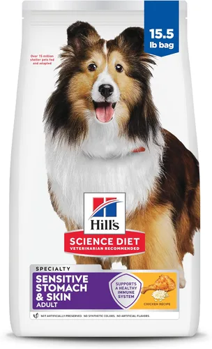 Vista 17 de Hill's Science Diet comida para perros adultos, estómago sensible y piel seca, Regular #1 recomendado por veterinarios, fórmula para adultos