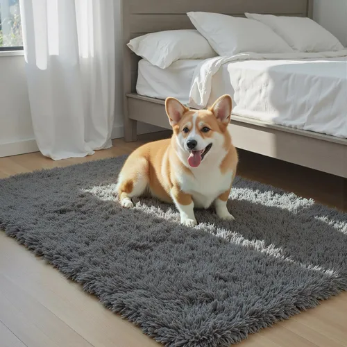 Vista 76 de Alfombras pequeñas de 2 x 3 pies, alfombra negra para dormitorio, alfombra moderna de pelo largo, alfombra pequeña, alfombra de noche esponjosa