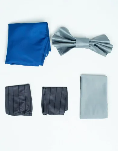 Vista 5 de Miccostumes Disfraz de kimono para mujer vestido de corte alto con Obi y calcetines
