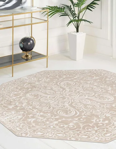 Vista 27 de Unique Loom Rushmore Collection Adams - Alfombra rectangular de 2 x 3 pies, color beige y marfil