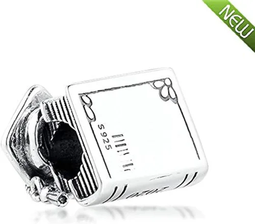 Vista 4 de Cuenta de libro de graduación 2020 2020 2025 de plata 925 para pulseras Pandora originales, joyería de moda, Cuero